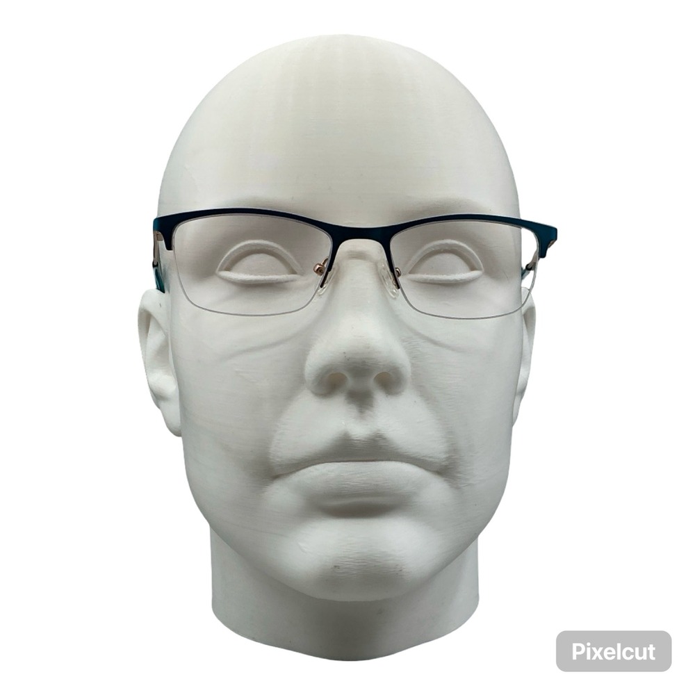 Vincent Chase VC E13400 C6 Teal Rose Gold Semi-Rimless Eyeglasses 50-18-140